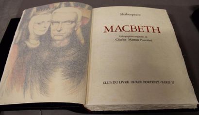 null SHAKESPEARE. Macbeth.

Illustrations de Charles Matton-Pascalini.

Reliure de...