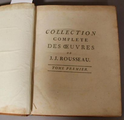 null Oeuvres de Rousseau édition 1782 8 volumes