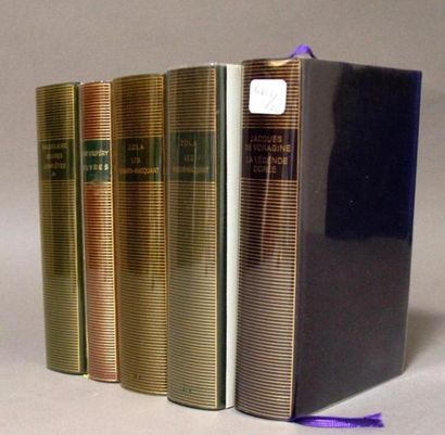 null Cinq volumes de LA PLEIADE : Beaudelaire, St Exupéry, Zola, de Voragine