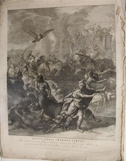 null Charles LEBRUN (d'après)

"Les batailles d'Alexandre le grand"

Huit gravures...