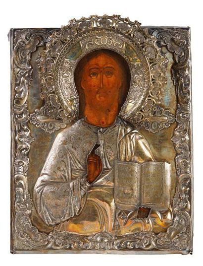 null Le Christ Pantokrator

Icône d'origine russe, d'époque du XIXeme s. Recouverte...