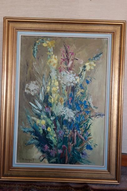 null G. SCHMITT (XXème siècle)

Bouquet de fleurs

Huile sur toile signée en bas...