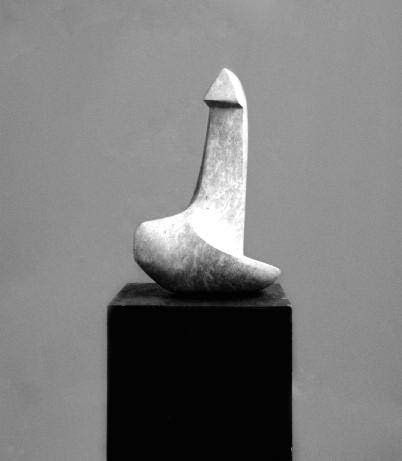 HANSJÖRG GISIGER (1919-2008) ENSEIGNE POMPÉENNE, 1953 Calcaire 54 x 33 cm.