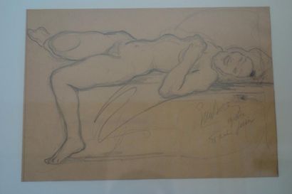 null Emile BAES (1879-1954)

- Les femmes et la mort, mine de plomb et encre noire...