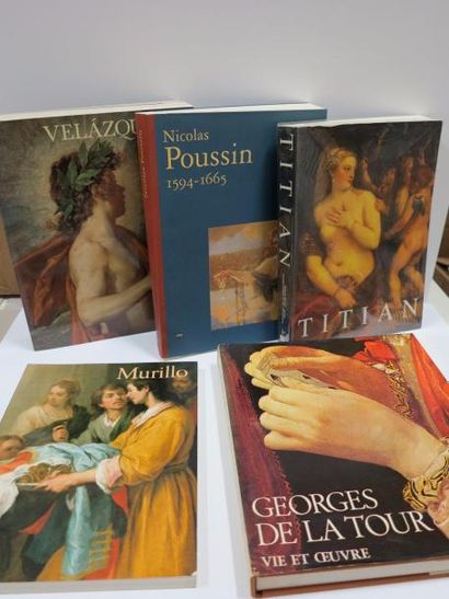 null Lot de cinq catalogues :

Velasquez, Museo del Prado, 1990.

Poussin 1594-1665,...
