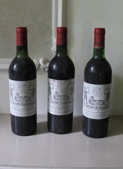 null 3 bouteilles ChâteauLagrange 1976 