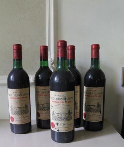 null 5 bouteilles Château Grand Corbin d'Espagne 1979 