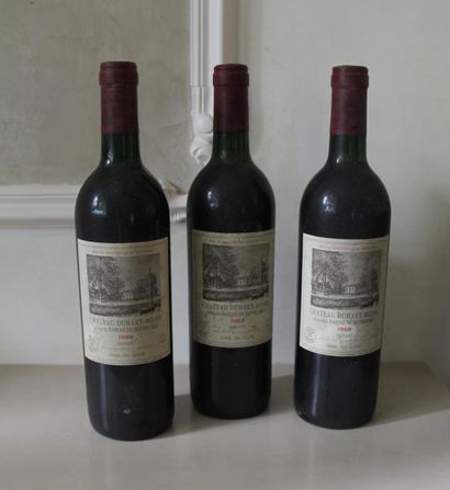null 3 bouteilles Château Milon 1988 (et, 1J, 2TLB, 1LB)