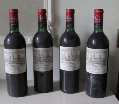 null 4 bouteilles Cos d'Estournel 1970 (1J, 1TLB, etb)