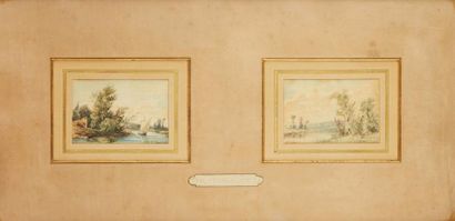 null Hippolyte PRADELLES (1824-1913)

Bord de rivière

Deux aquarelles signées, dans...