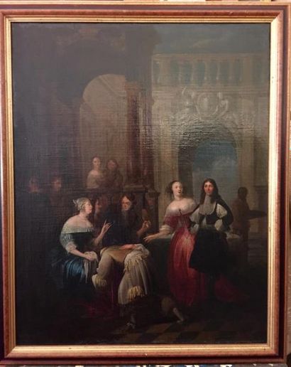 null JANSSENS Hieronymus

Anvers 1624 – 1693

Le jeu de la pantoufle

Huile sur toile...