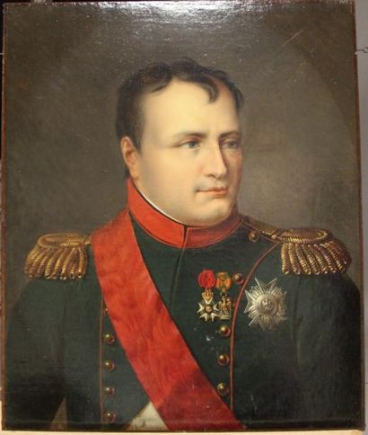 null KINSON François-Joseph (attribué à )

Bruges 1771-idem 1839

Portrait de Napoléon...