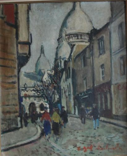 null François GALL (1912-1987)

Montmartre

Huile sur toile signée en bas à droite

61...