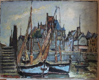 null Fernand LAVAL (1886-1966)

Bateau au port

Huile sur toile signée en bas à gauche...
