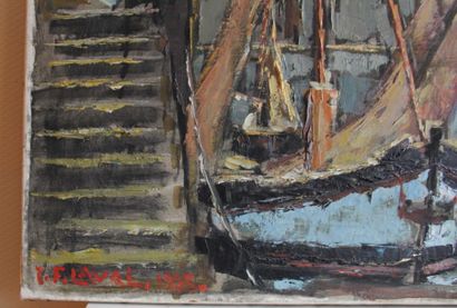 null Fernand LAVAL (1886-1966)

Bateau au port

Huile sur toile signée en bas à gauche...