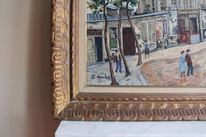 null Elisée MACLET (1881-1962) 
Montmartre
Huile sur toile signée en bas à gauche
46...