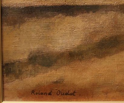 null Roland OUDOT (1897-1981)

"Entrée de village animé"

Huile sur toile signée...