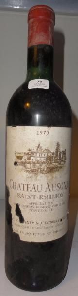 null 1 bouteille CH. AUSONE, 1° Grand Cru St-Emilion 1970 (ea, LB) 