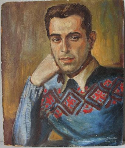 null Rudolf SCHNEIDER (1900-?)

Portrait d'homme accoudé

Huile sur carton signée...