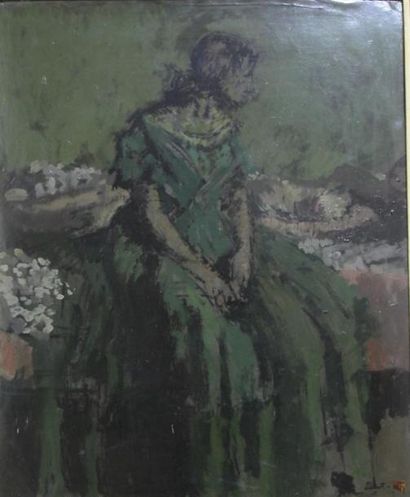 null Walter SICKERT (1860-1942)
Regrets circa 1904-1905
Huile sur papier marouflé...