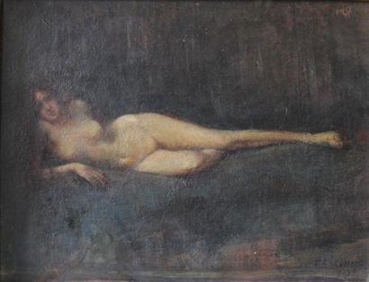 null Pierre Alexis LESAGE (1872-1932)

Nu étendu aux cheveux roux 

Huile sur toile...