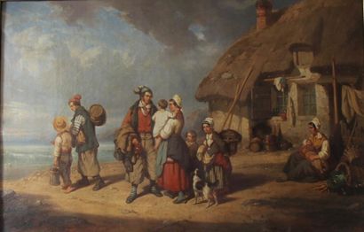 null Auguste DELACROIX (1809-1868)

Le départ des pêcheurs

Huile sur toile signée...