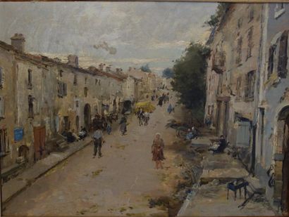 null Julien GAGLIARDINI (1846-1927)

Rue de Condé, Auvergne

Huile sur toile signée...