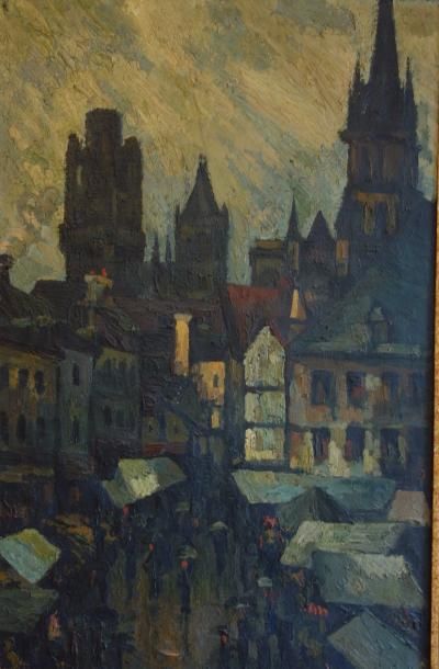 null Pierre DUMONT (1884-1936)

Le marché place de la Haute-Vieille-Tour, Rouen

Huile...