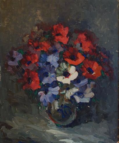 null Louis PASTOUR (1876-1948)

Bouquets de fleurs

Paire d'huiles sur panneaux signées...