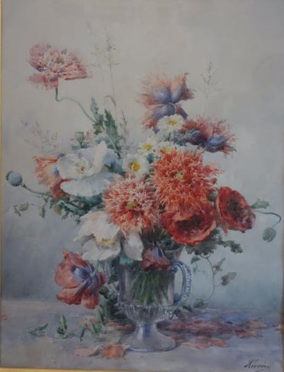 null François RIVOIRE (1842-1919)

Bouquet de fleurs dans un vase

Aquarelle signée...