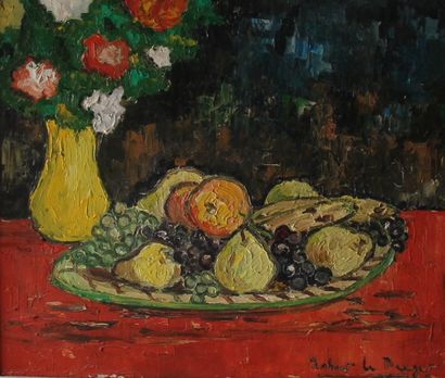 null Robert LE BERGER (1905-1972)

Nature-morte aux fruits et vase fleuri

Huile...