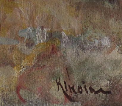 null Michel KIKOINE (1892-1968) 

Paysans aux champs

Huile sur toile signée en bas...