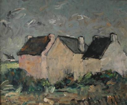null Abel BERTRAM (1871-1954)

Les chaumières en Bretagne "environs du Guilvinec"

Huile...