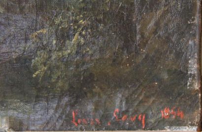 Louis LEVY Paysage à la rivière
Huile sur toile signée en bas à droite
41 x 63 c...