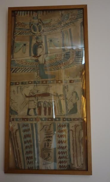 null Panneau de sarcophage en bois polychrome

Egypte, période Ptolémaïque

67 x...