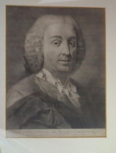 Jean Baptiste PIAZETTI-VENETUS (d'après) Portrait de Carlo GOLDONI
Gravure en noir...