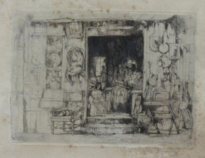 Auguste BROUET (1872-1940) Antiquaire
Gravure, signée en bas à droite
18,5x13 cm