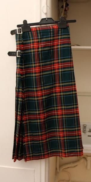 null SCOTCH HOUSSE deux jupes écossaisses plissées longues en laine

T 36
