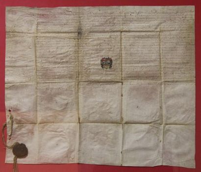 null Lettre manuscrite du XVIIIème s., encadrée