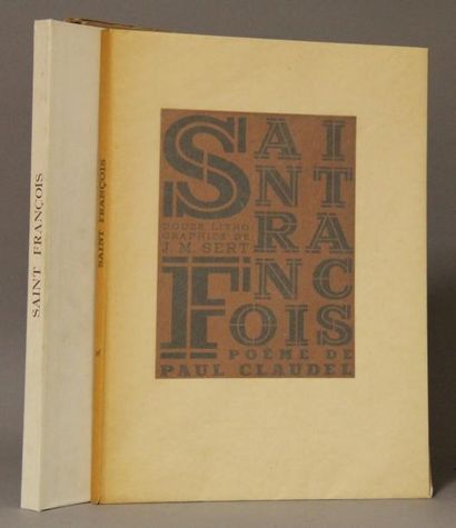 Saint François Poèmes de Paul Claudel. Lithographies de J.M. Sert. 1946. Edition...