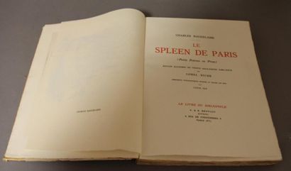 Charles BAUDELAIRE Le Spleen de Paris.
Illustrations de Lobel Riche. 30 eaux-fortes...