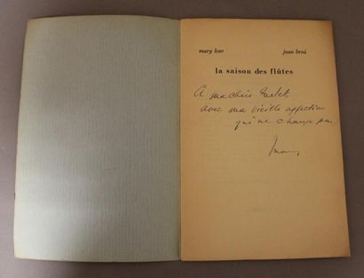MARY LOW ET JUAN BREÀ La saison des flûtes.
Éditions surréalistes, 1939. Un des 50...