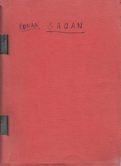 Françoise Sagan Un profil perdu. Tapuscrit avec de nombreuses corrections au stylo...