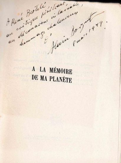 MAURICE SAILLET Billets doux de Justin Saget. Mercure de France, 1952. É. O. Envoi...