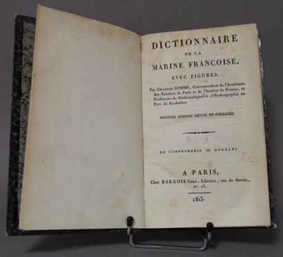 Charles Romme Dictionnaire de la Marine Française. Barrois éd. 1813.
