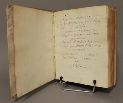 null Normandie Manuscrit: Guillaume Courtaux: Recueil manuscrit d'un cours de réthorique,...