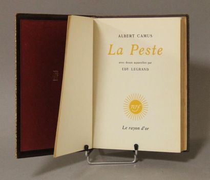 Albert CAMUS La Peste. Aquarelles d'Edy Legrand. 1950