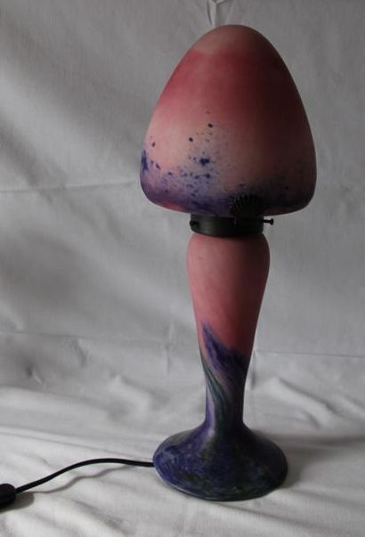 null LOGOS France

lampe champignon en verre multicolore rose et bleu

H : 42 cm