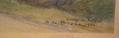 null Alexis Louis de BROCA (1868-1948)

Village de Raffiat

Crayon gras signé en...
