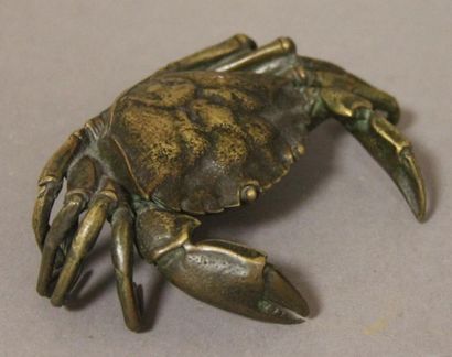 null Crabe en bronze